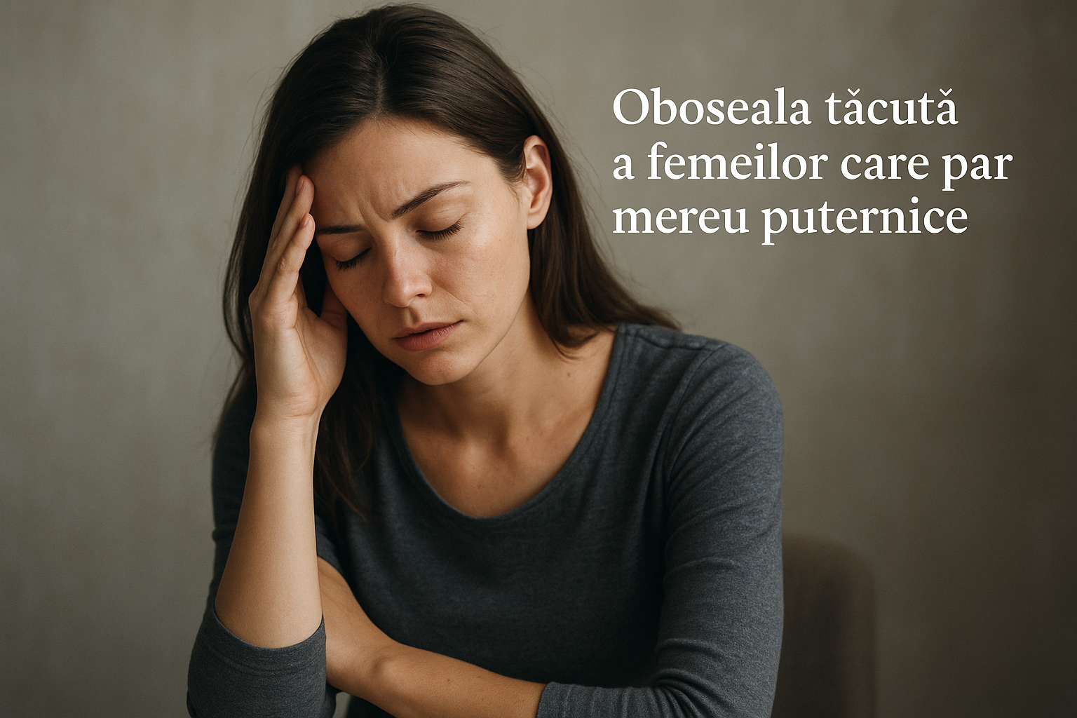 Oboseala tăcută a femeilor care par mereu puternice